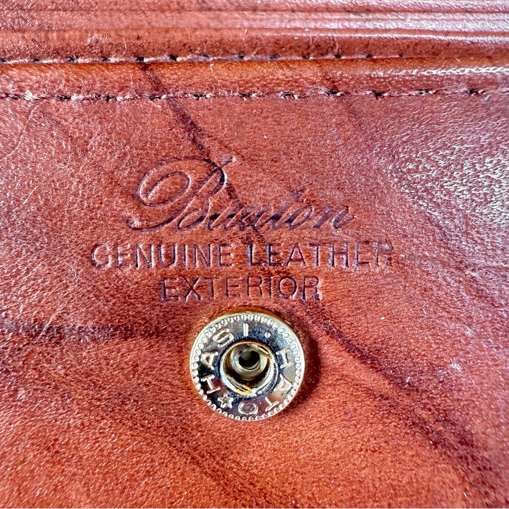 Buxton Brown Leather Long Bifold Wallet - Picture 5 of 15